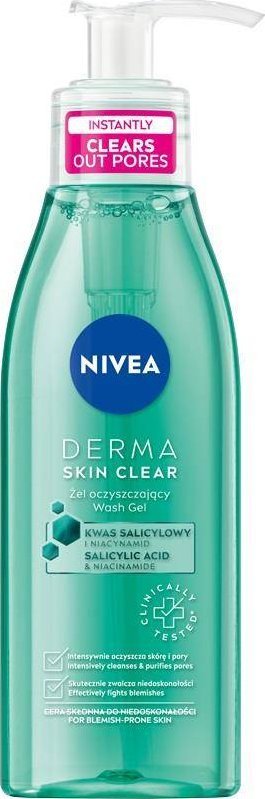 Nivea Derma Skin Clear żel oczyszczający przeciw niedoskonałościom 150 ml