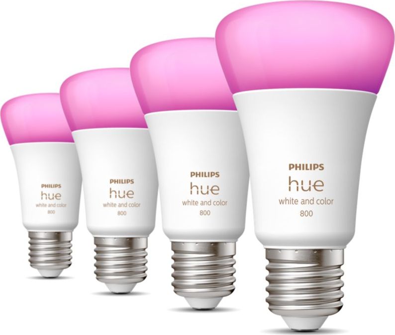 Philips Hue Żarówka E27 6.5W RGBW BT 4-pak