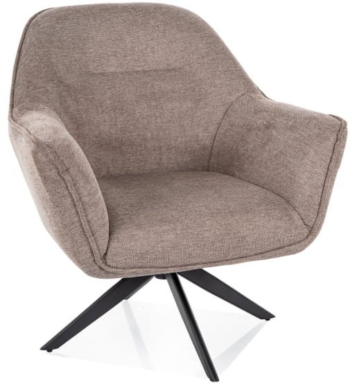 FOTEL GALIA BREGO CZARNY MAT STELAŻ/ BEŻ 34