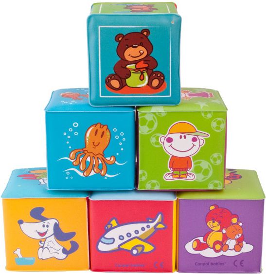 Canpol Kostka edukacyjna, miękka, 6 sztuk