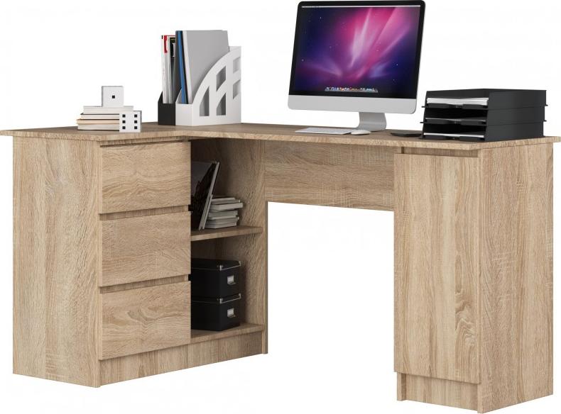 Biurko Fabryka Mebli Akord B20 Jasnobrązowe 155 cm x 85 cm