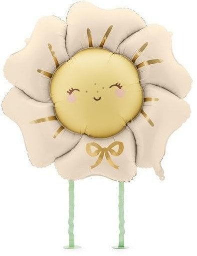 Balon fol.Kwiatek 104x104 j.beż 85329