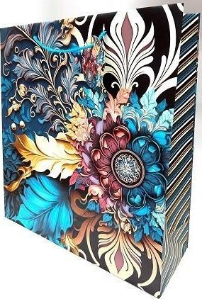 Torebka ozdobna matowa 35x37x12cm vintage GB23159