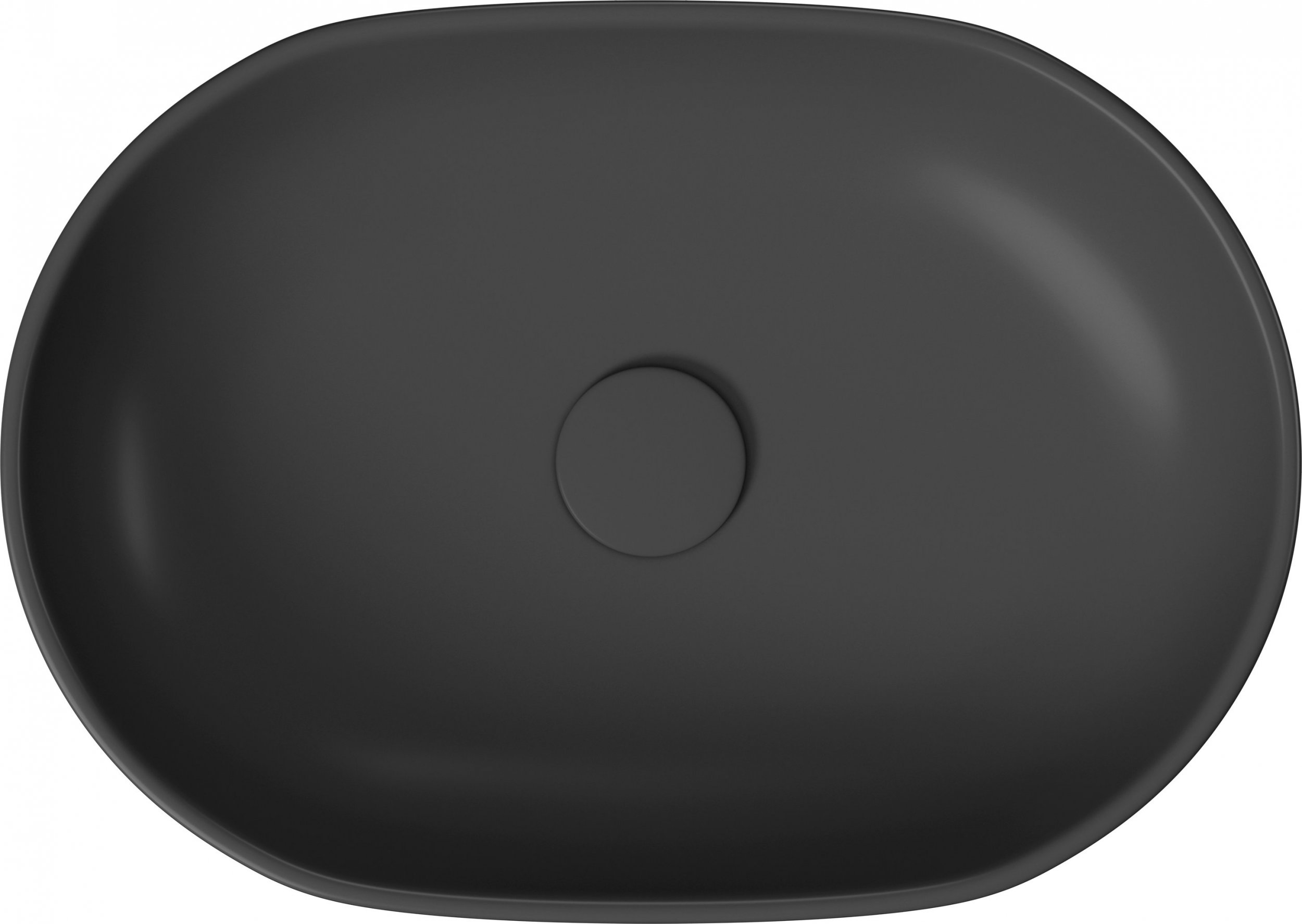 Umywalka Cersanit nablatowa Moduo 45 owalna Antracyt mat (K116-107)