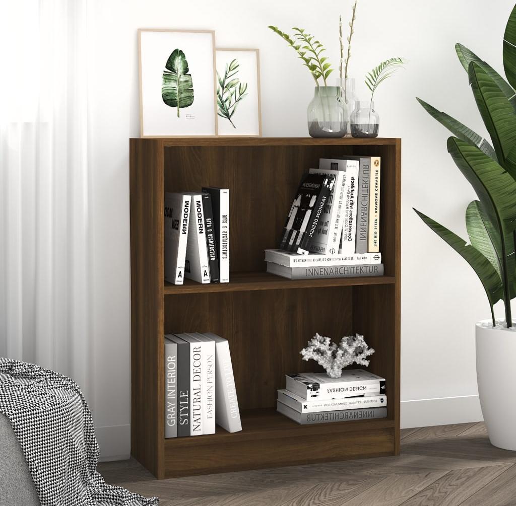 vidaXL vidaXL Szafka na książki, brązowy dąb, 60x24x74,5 cm