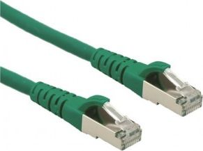 Roline ROLINE Patchcord Kat.6A S/FTP (PiMF) Component Level LSOH zielony 1m