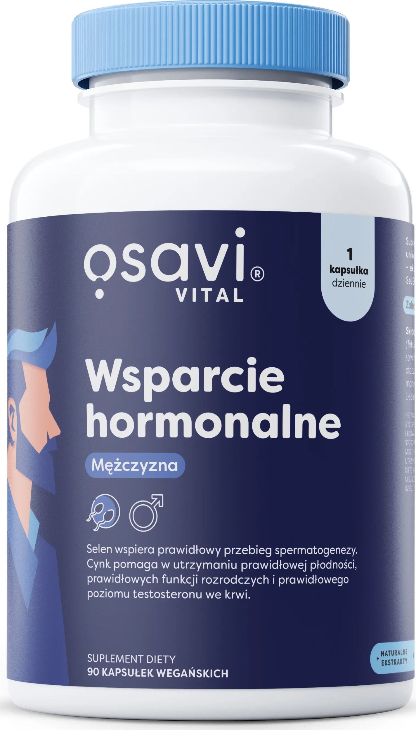 Osavi - Wsparcie Hormonalne Mężczyzna, 90 vkaps