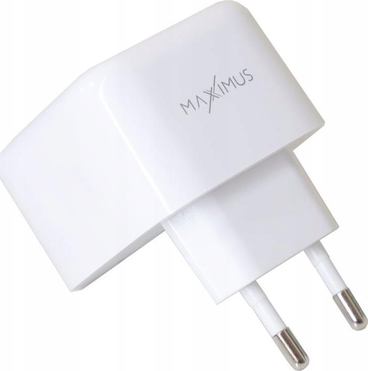 Ładowarka Maxximus ŁADOWARKA SIECIOWA MX THUNDER PD 35W, 2xUSB-C, WHITE / BIAŁY