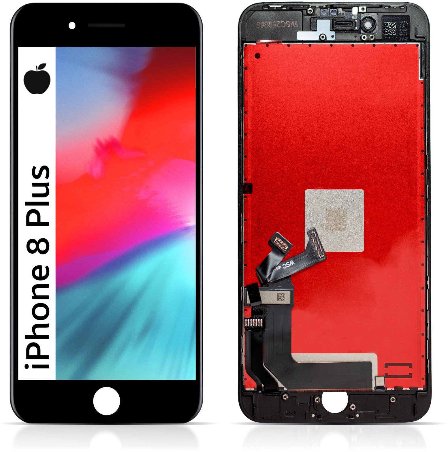 Wyświetlacz do iPhone 8 Plus Ekran LCD Czarny A1864 A1897 (5904858300129)