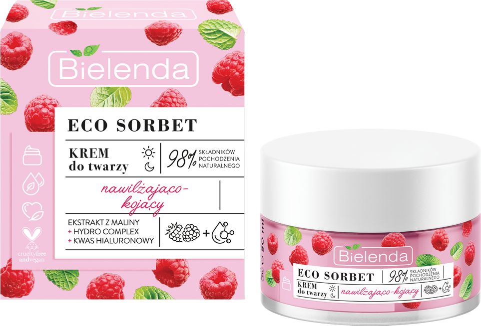 Bielenda Eco Sorbet Krem do twarzy nawilżająco-kojący 50ml