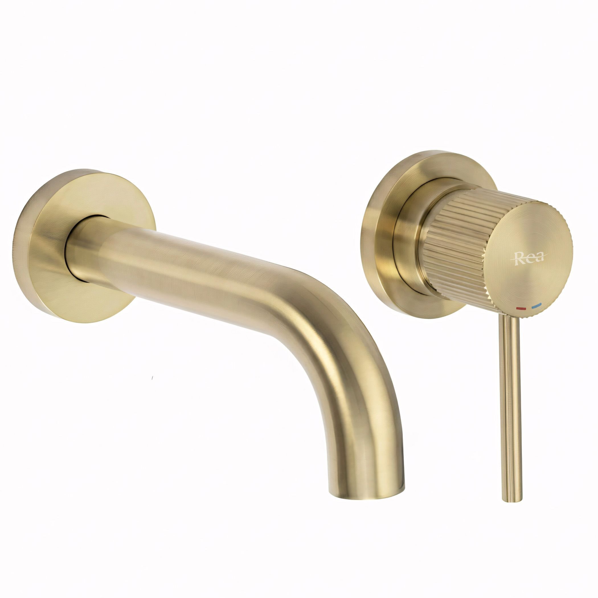 Bateria Umywalkowa Podtynkowa Rea Lungo Stripe Złota Szczotkowana