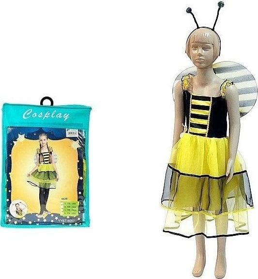 Strój karnawałowy pszczółka rozm. 130-140cm