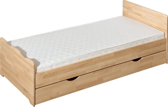 ATB Meble Łóżko z drewna brzozowego 80x200 Pectus