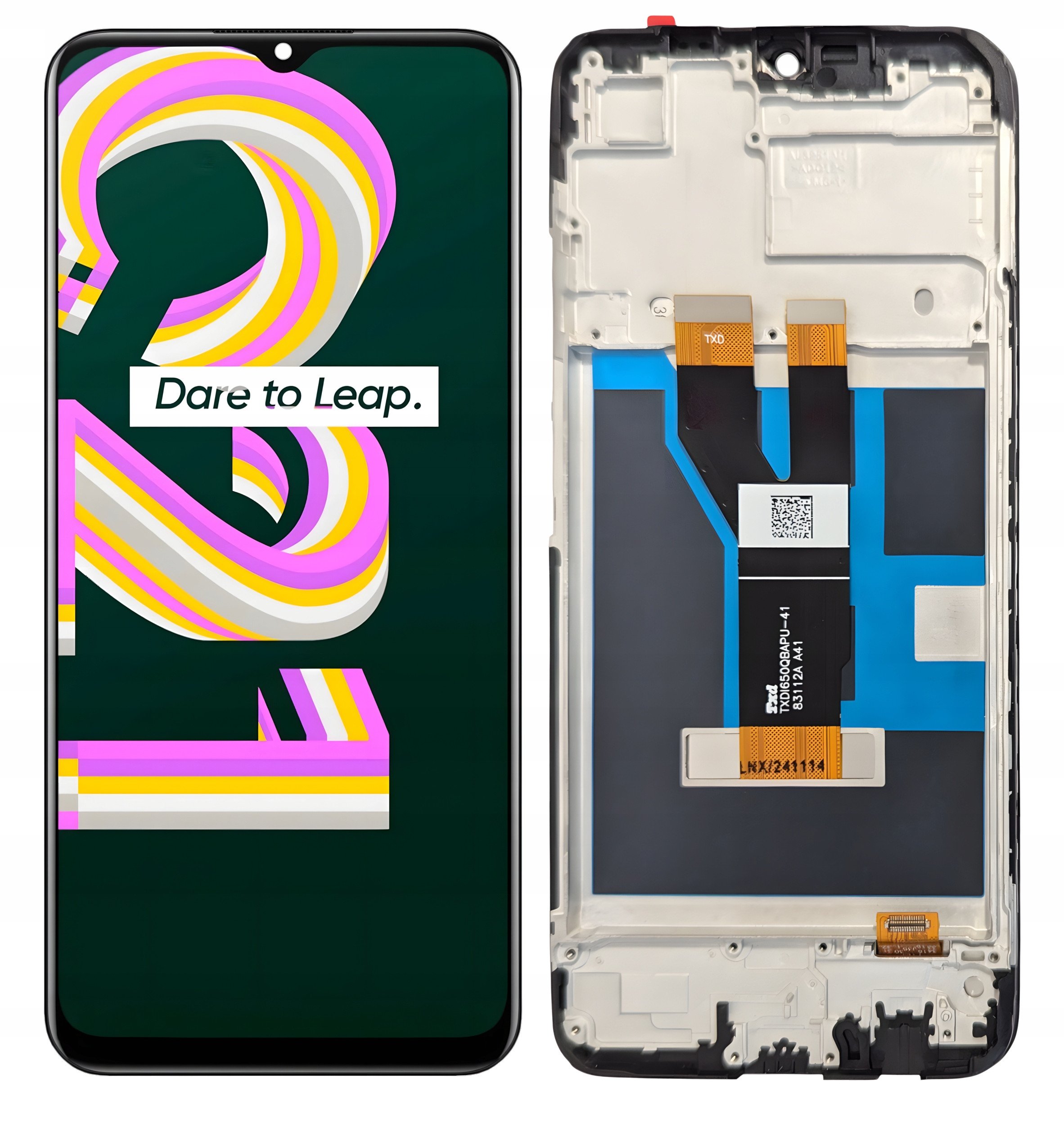 WYŚWIETLACZ EKRAN LCD DO REALME C21 RAMKA