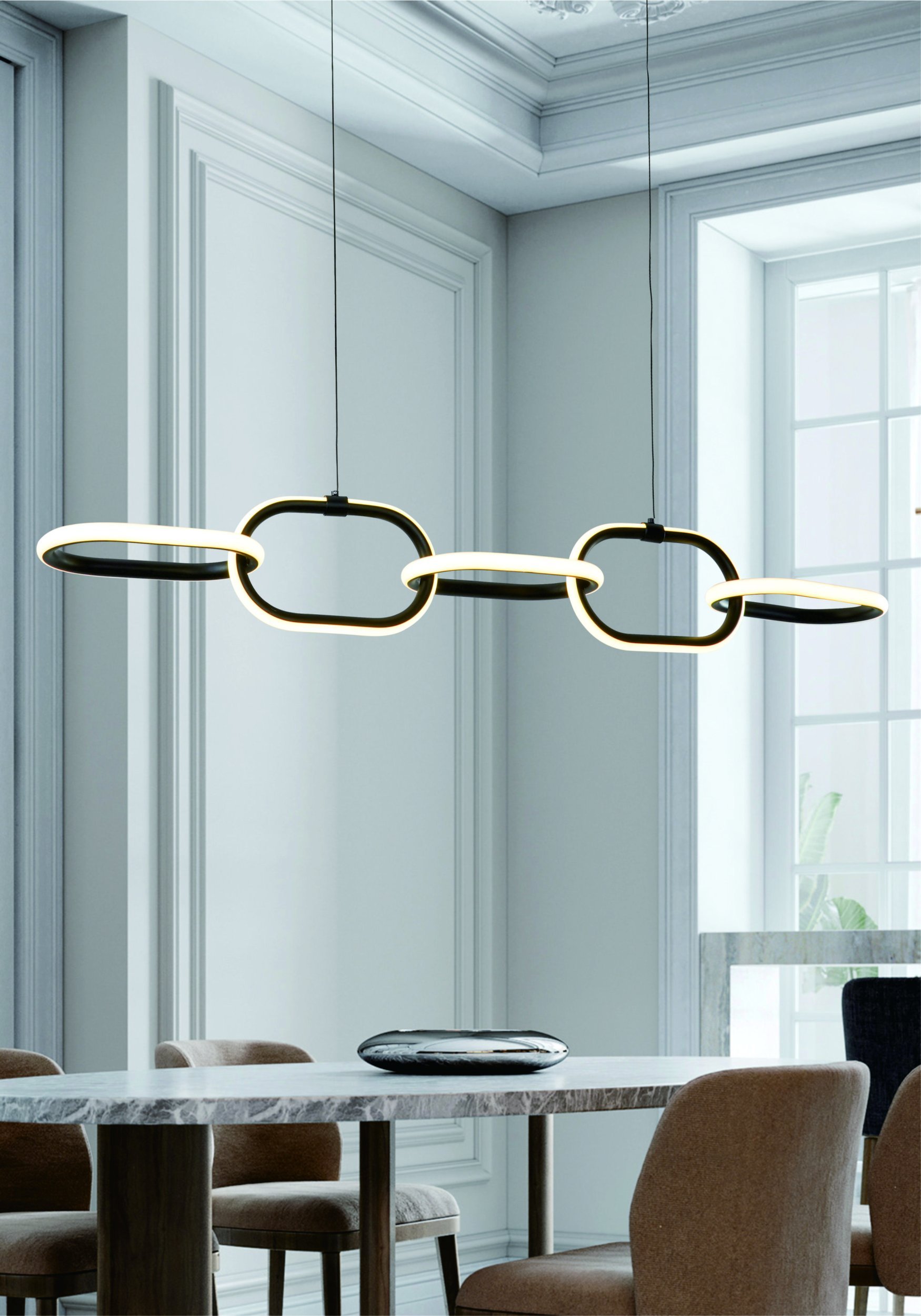 PENDANT LED LIGHT EDIRNA 5 4000K BLACK