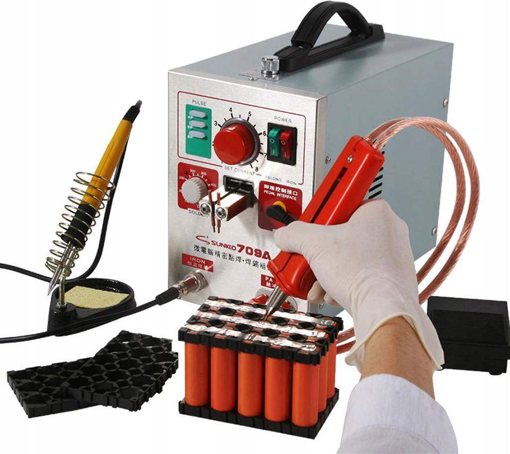 Techrebal Zgrzewarka impulsowa punktowa SUNKKO 709A z lutownicą