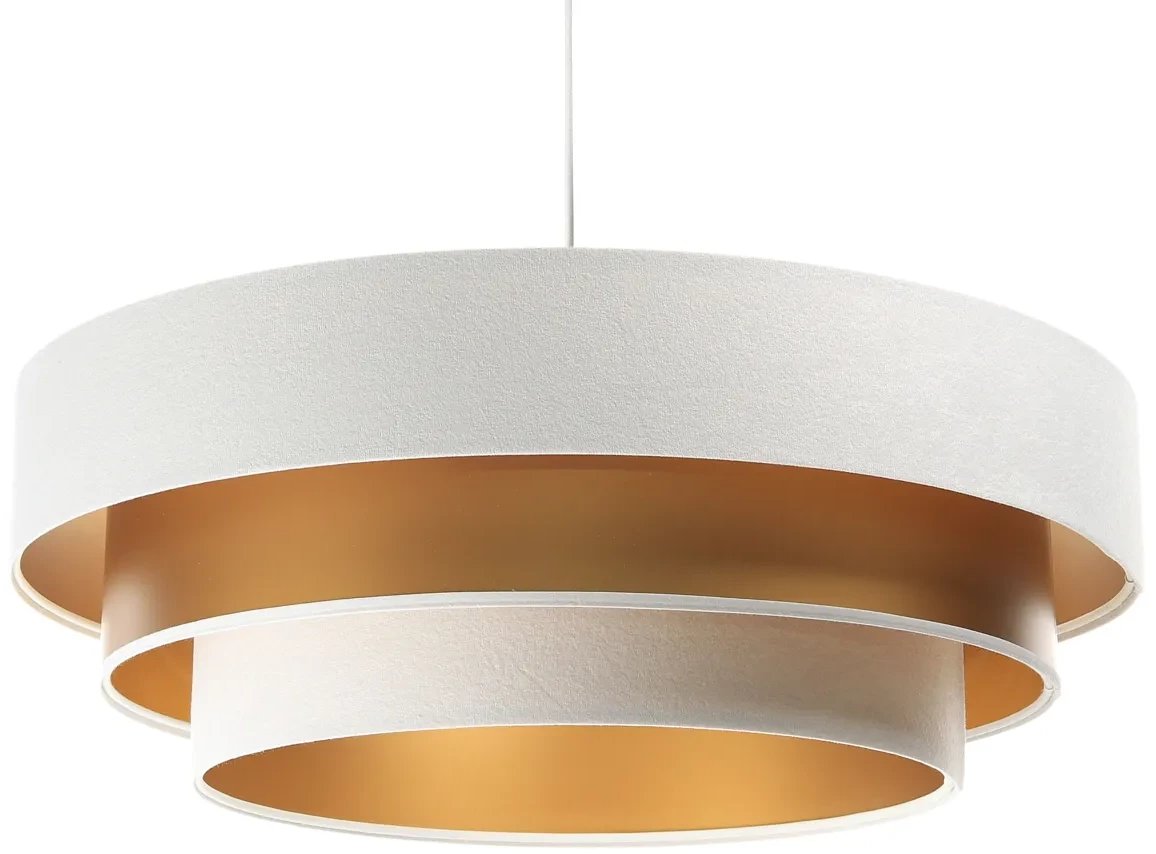 Lampa wisząca TRIO MIX biała/złota BPS KONCEPT