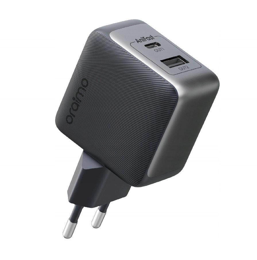 Oraimo Ładowarka sieciowa PowerCube GaN 33 Pro USB-A + USB-C podwójna Szybkie ładowanie