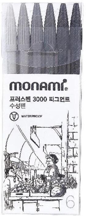 Monami Cienkopis Plus Pen 6kol