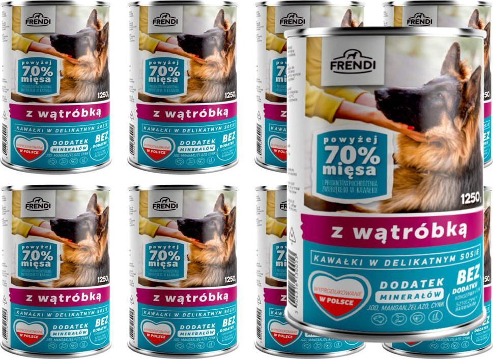 Frendi Frendi kawałki w delikatnym sosie z wątróbką 8x1250g