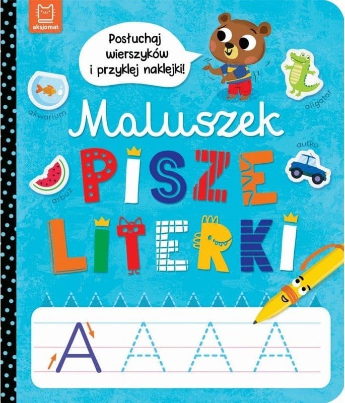 Maluszek pisze literki