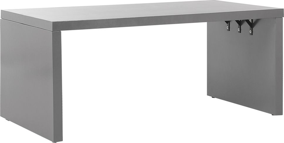 Shumee Stół ogrodowy betonowy kształt litery U szary TARANTO