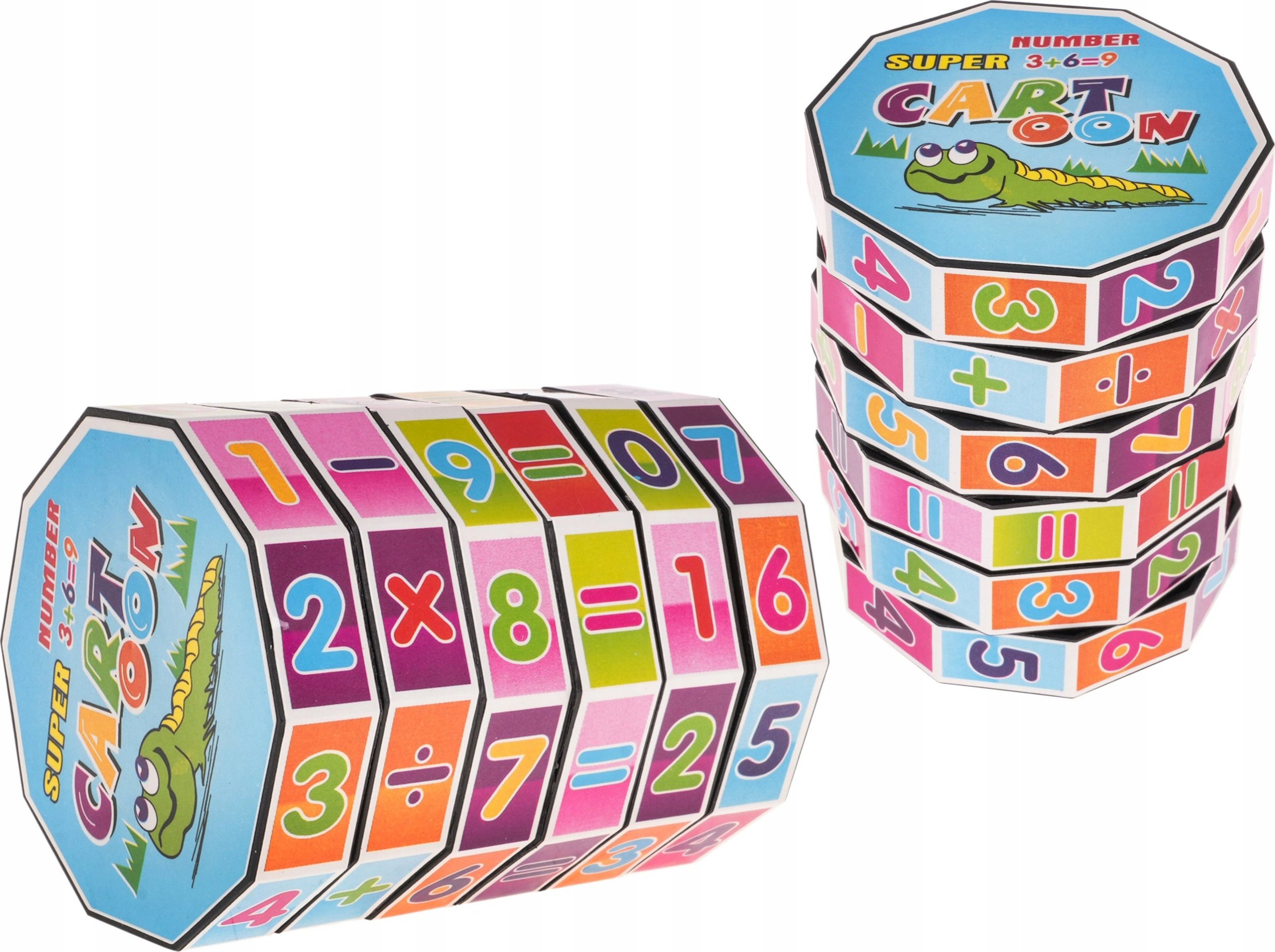 Ramiz Walec Matematyczny dla dzieci 3+ Zabawka edukacyjna + Żywe kolory + Kompaktowe wymiary