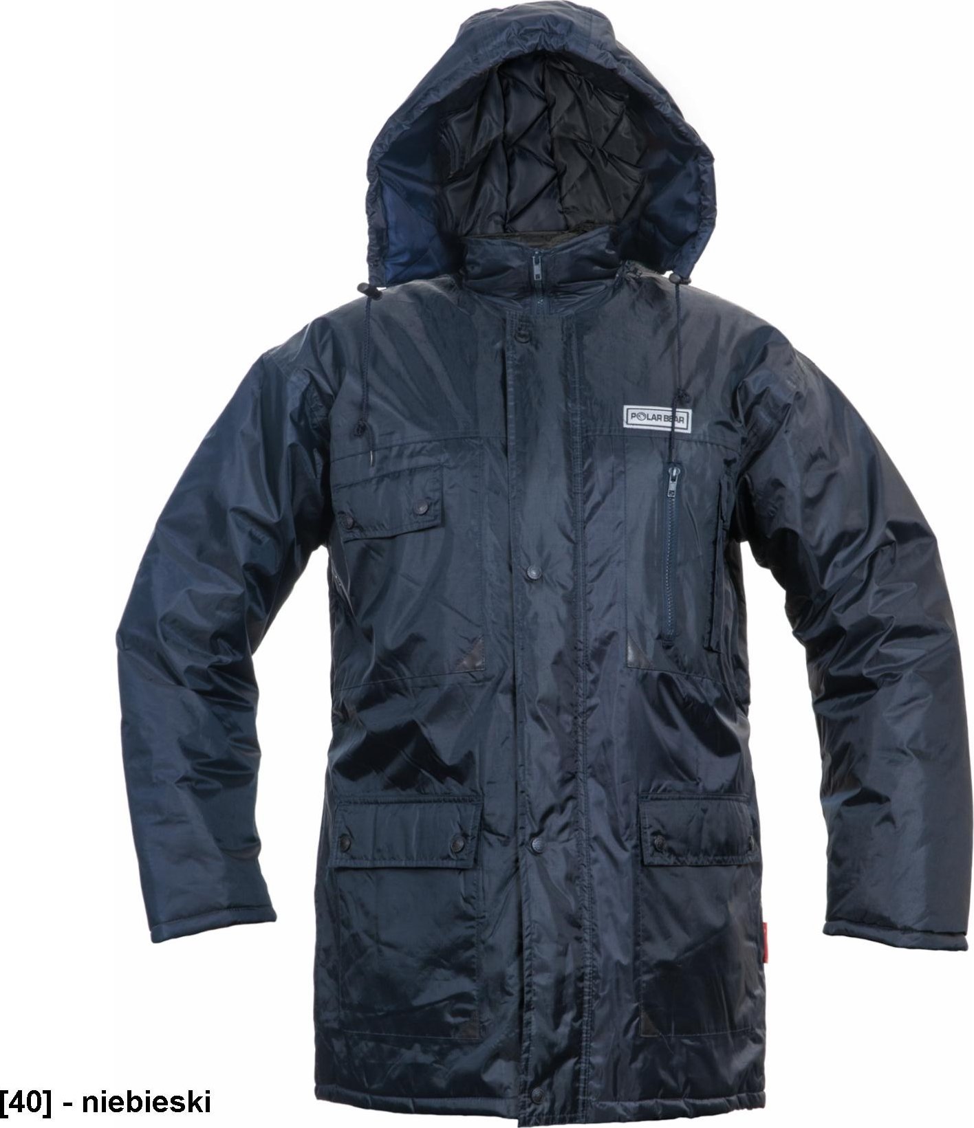 CERVA ATLAS - ocieplana, nieprzemakalna kurtka z kapturem chowanym w kołnierzu - niebieski XXL