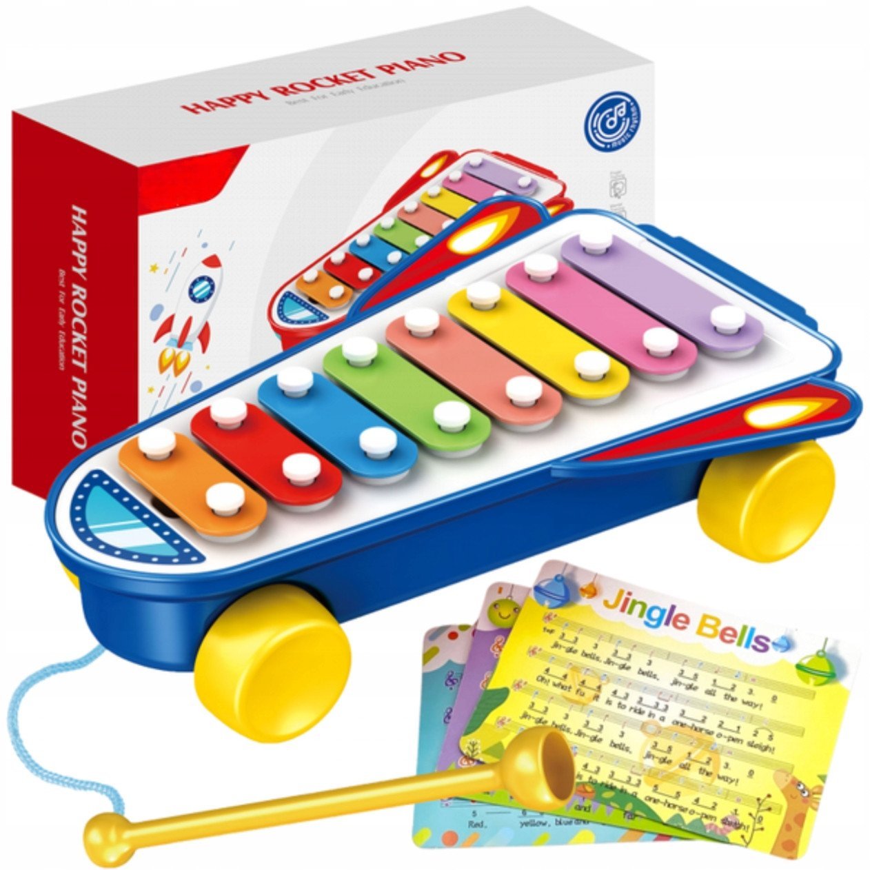 CymbaÅki Rakieta Kosmiczna dla dzieci Granatowa