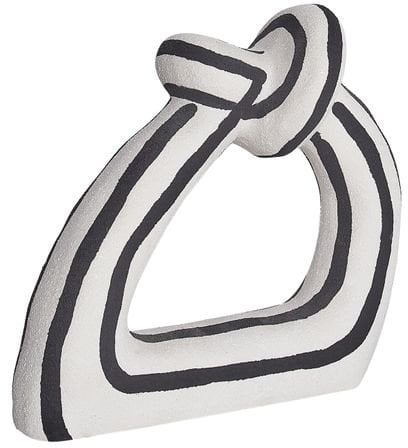 Beliani Figurka dekoracyjna ZANDER Kamionka Czarny/ biały