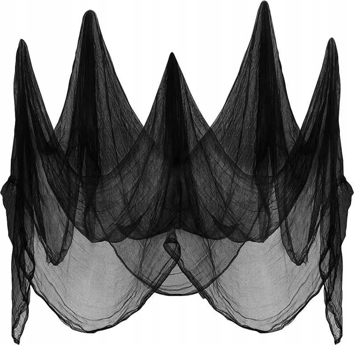 Korbi OBRUS FIRANA CZARNA FIRANKA SIATKA HALLOWEEN OZDOBA ŚCIANY STOŁU 2x2,5