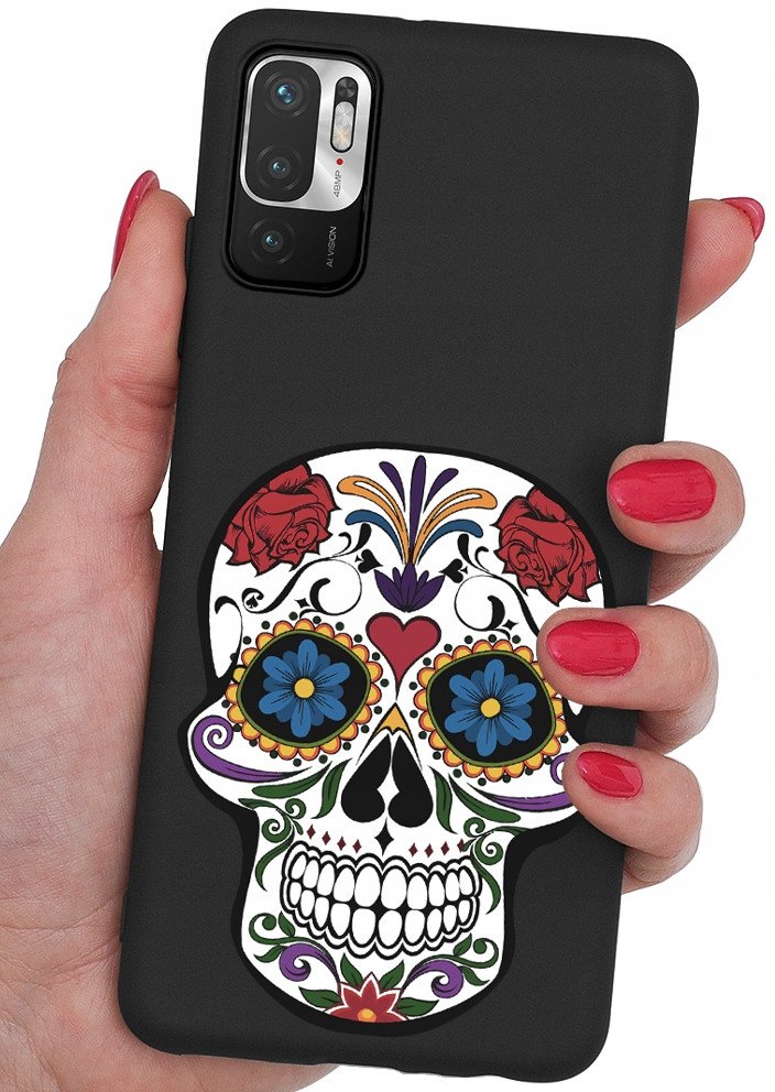 ETUI do Xiaomi Redmi Note 10 5G CASE WZORY | SILIKONOWE MATT CASE +SZKŁO 9H