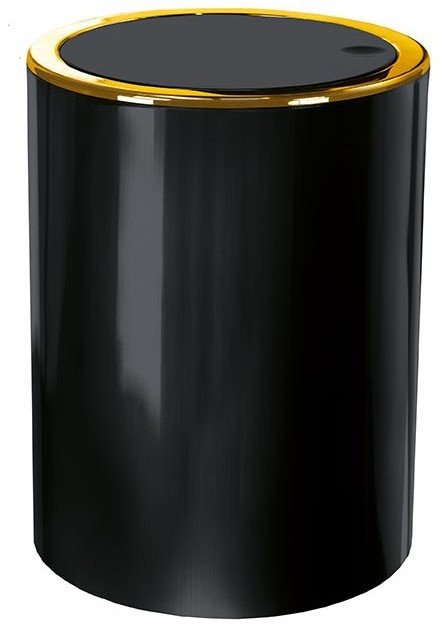 KLEINE WOLKE Golden Clap Kosz łazienkowy 5L czarny