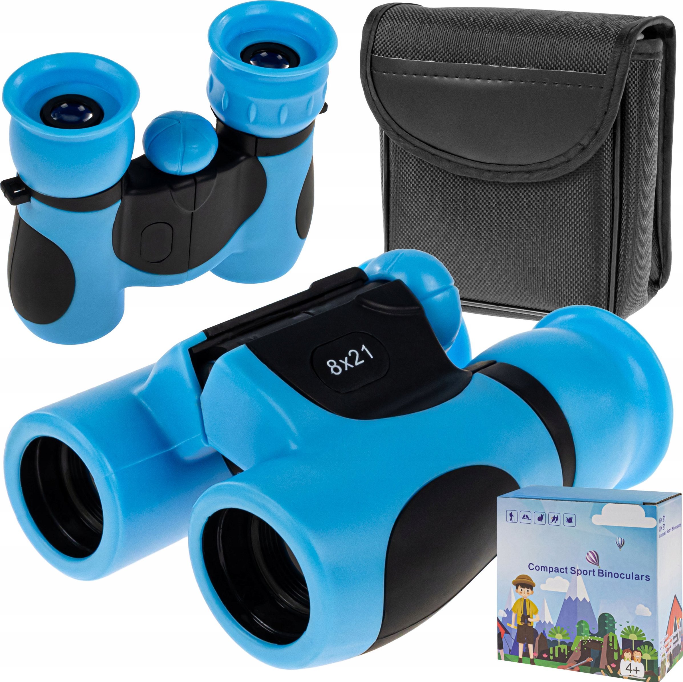 Lornetka Dzień Noc Szklana Optyka Dla Dzieci 8X21 + Futerał