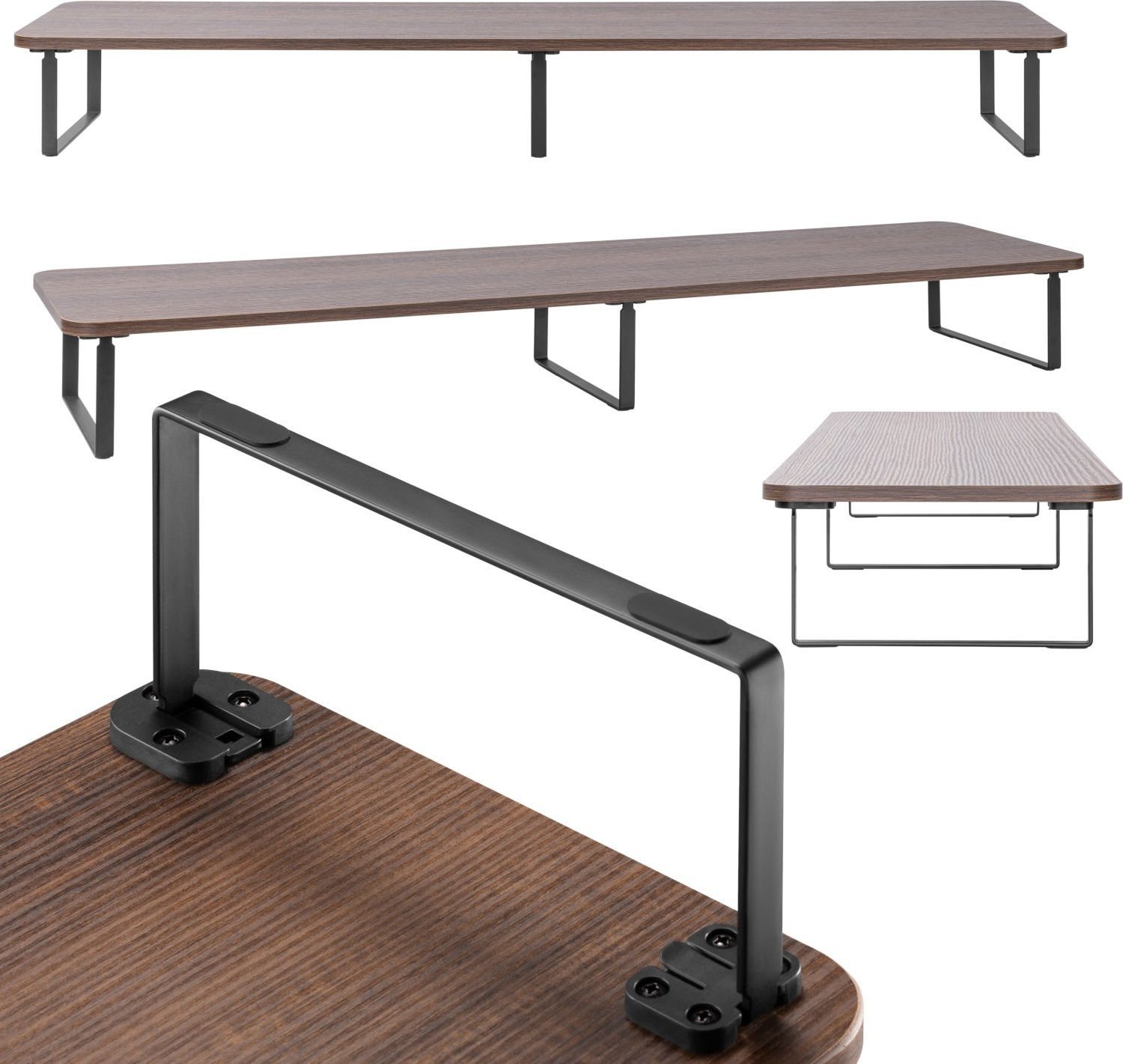 Mozos DUAL RISER P podstawka półka pod dwa monitory