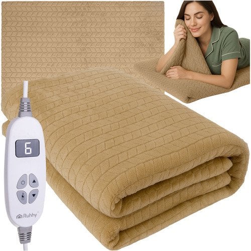 Ruhhy Mata- koc elektryczny 180x130cm beżowy 26224