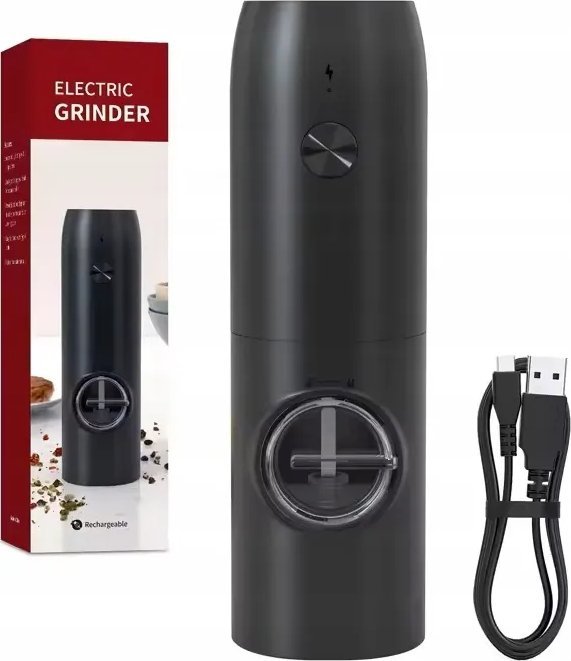 Młynek do przypraw Promis Elektryczny młynek do pieprzu soli przypraw Promis MP35 akumulatorowy ładowanie USB