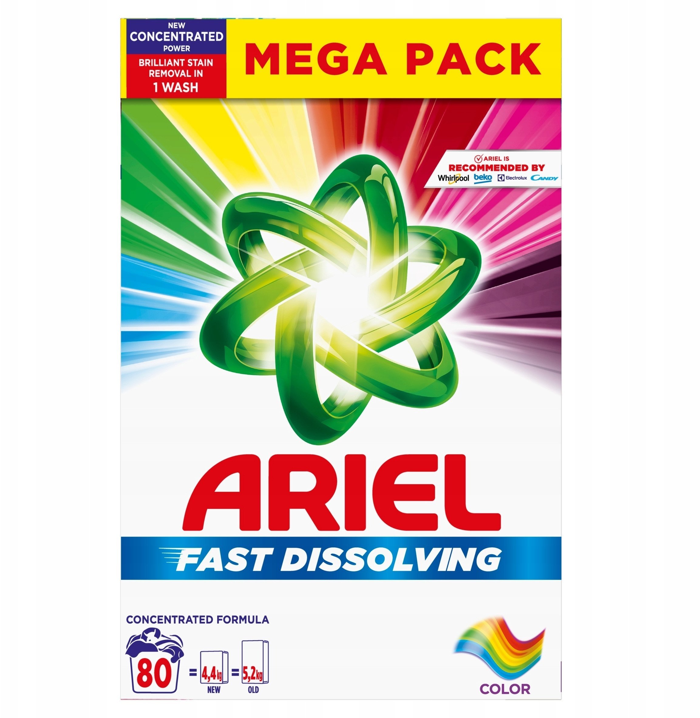 Ariel Proszek do prania kolorowych tkanin, 4,4 kg