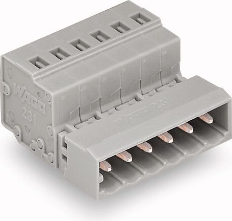 Wago Wtyk MCS-MIDI Classic 4-biegunowy szary raster 5mm (231-604)