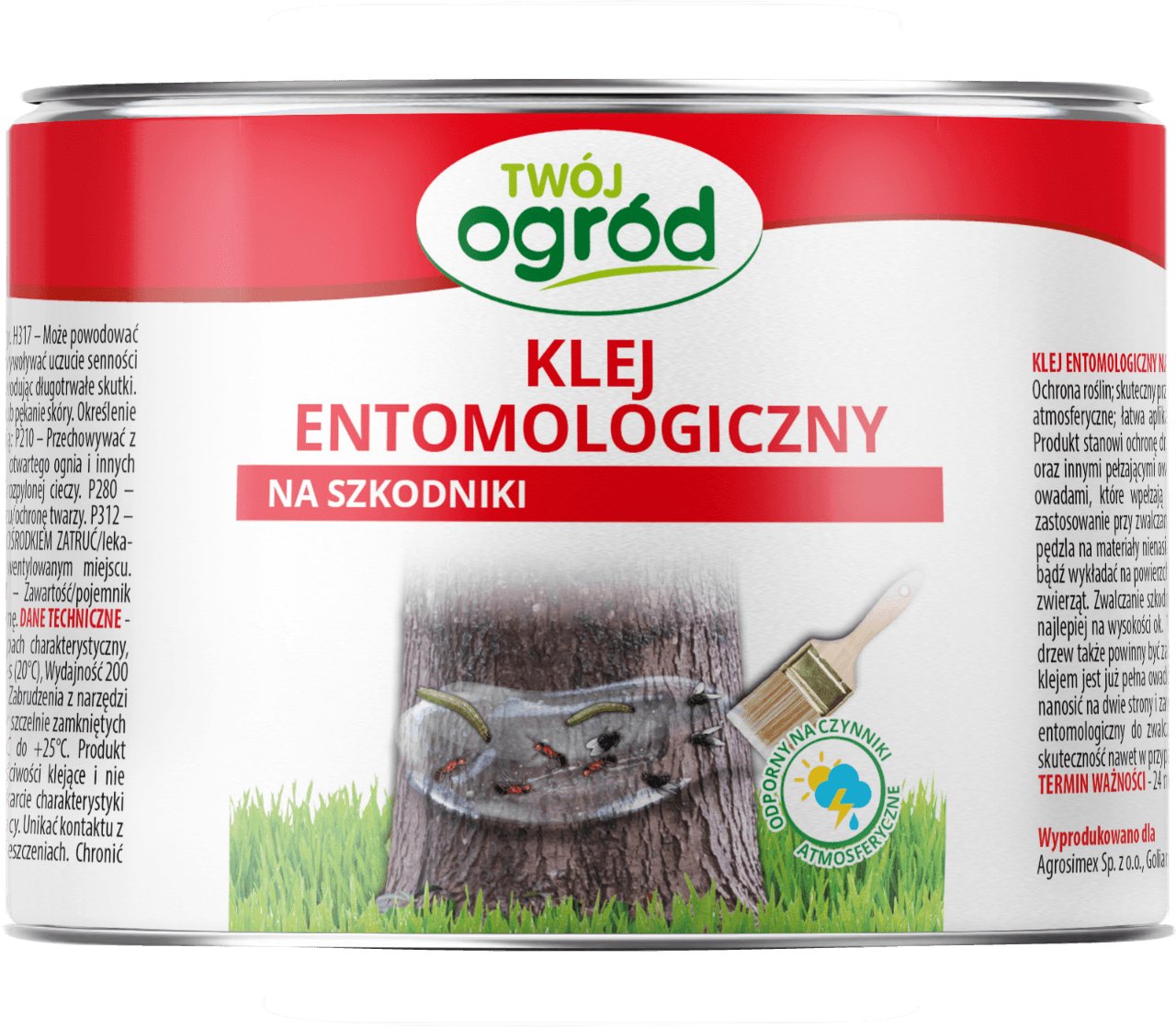 Klej entomologiczny zwalcza owady biegające i latające Twój ogród - bariera na szkodniki 500ml