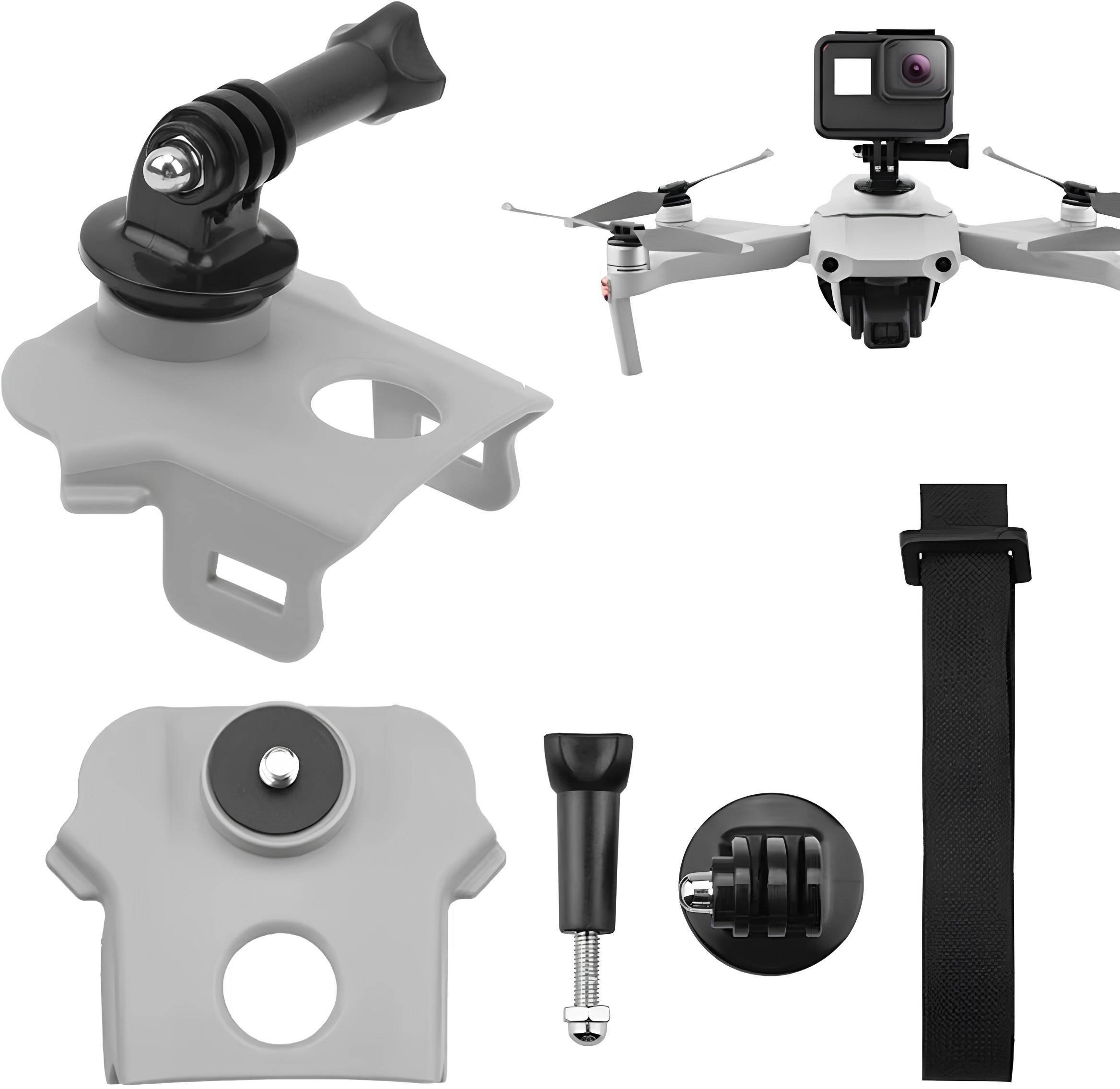 UCHWYT GÓRNY Z MOCOWANIEM 1/4" I GOPRO DO KAMER SPORTOWYCH DLA DRONA DJI MAVIC AIR 2