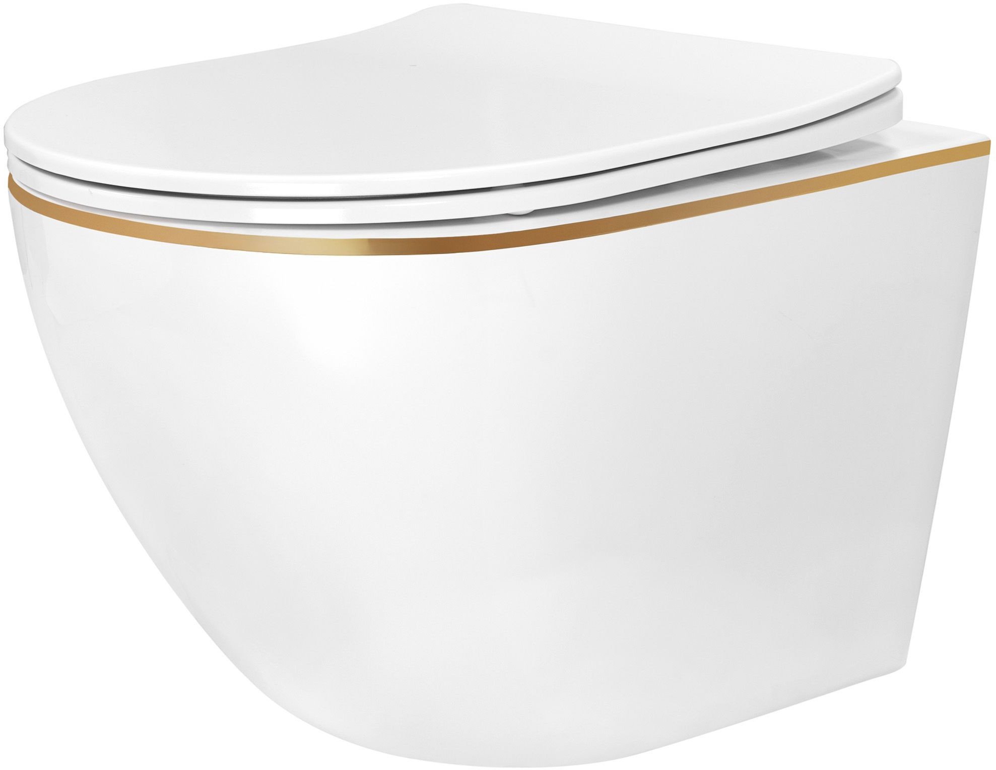 Misa WC podwieszana Rea Carlo Mini Tornado NFQ GOLD EDGE