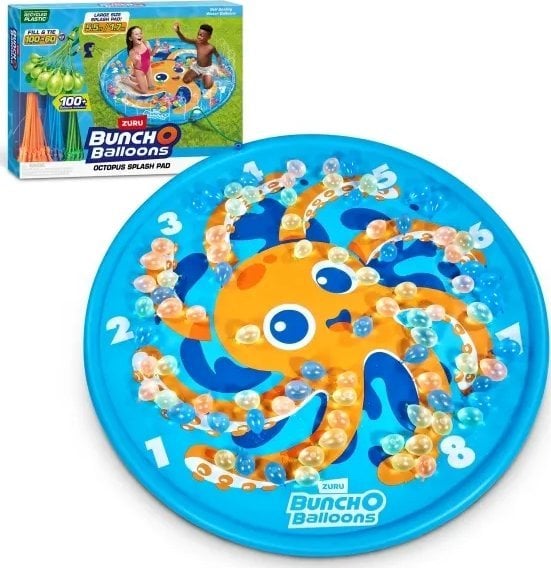 Zuru Bunch O Balloons Octopus Splash Pad med over 100 selvlukkende vandballoner til at fylde hurtigt