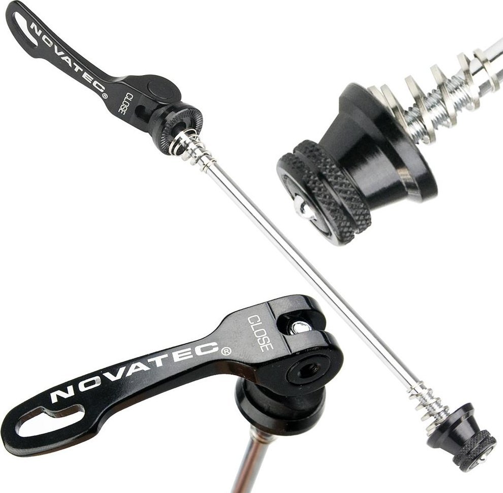 Novatec Zacisk QR Novatec NT-249FQ, szybkozamykacz do piasty przedniej, M5x110 mm, czarny