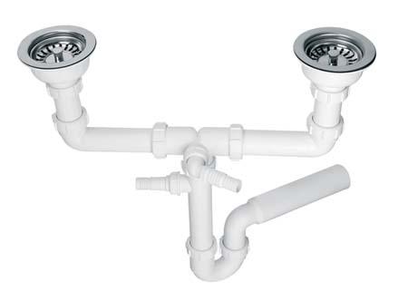 Syfon McAlpine Syfon rurowy podwójny 1,5" (HC7HC12-POL)