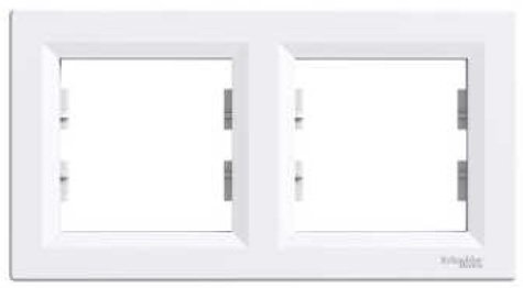 Schneider Electric Ramka podwójna Asfora pozioma biała (EPH5800221)