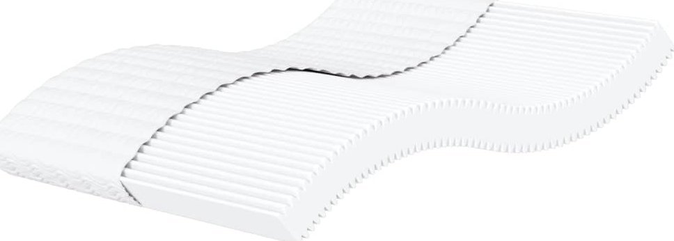 vidaXL vidaXL Materac piankowy, biały, 160x220 cm, twardość H2/H3