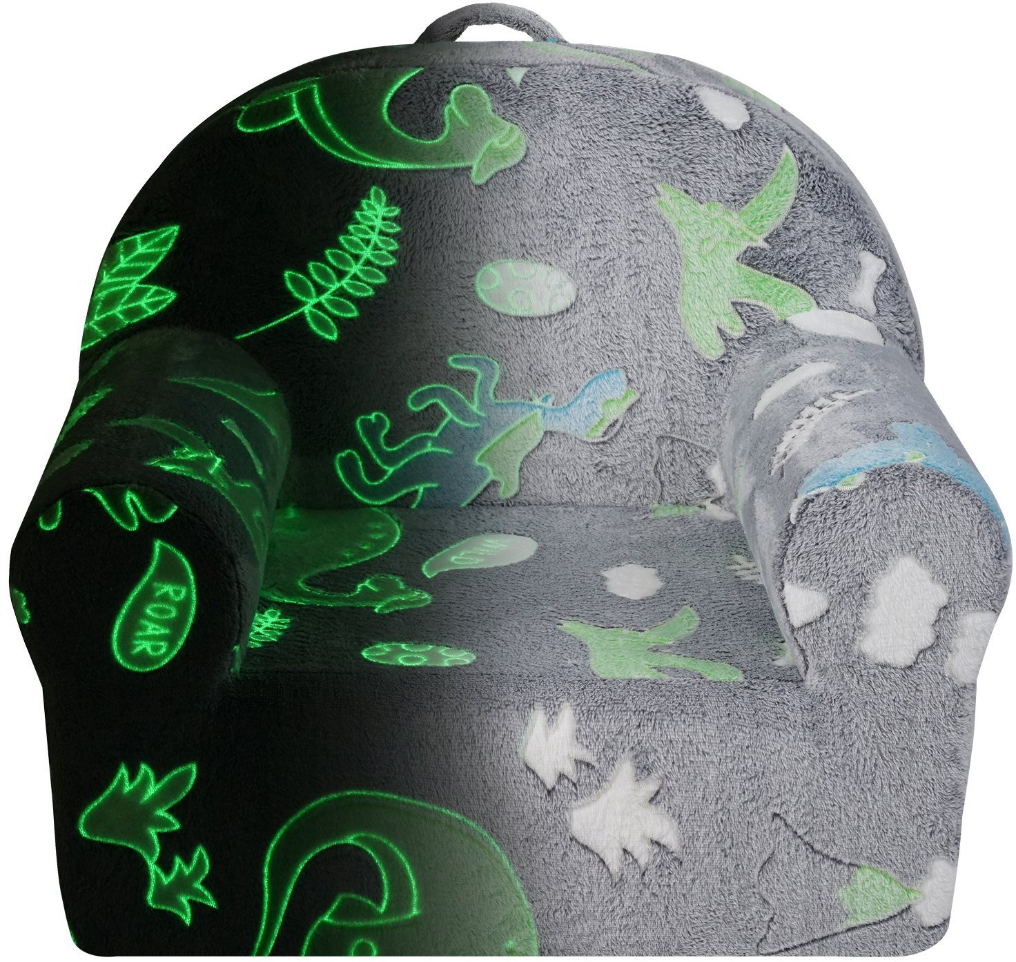 Fotel Dziecięcy Fotelik dla dzieci rozkładany fotel pluszowy pufa świecący