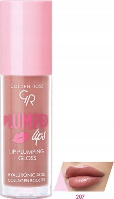 Golden Rose Plumped Lips Lip Plumping Gloss Błyszczyk optycznie powiększający usta 4.7ml (207)