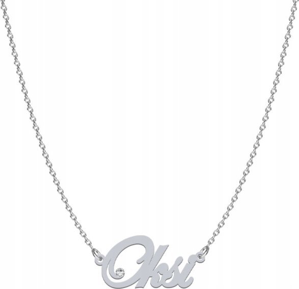 Radziszewska Jewellery Naszyjnik z imieniem OKSI srebro925 Dedykacja